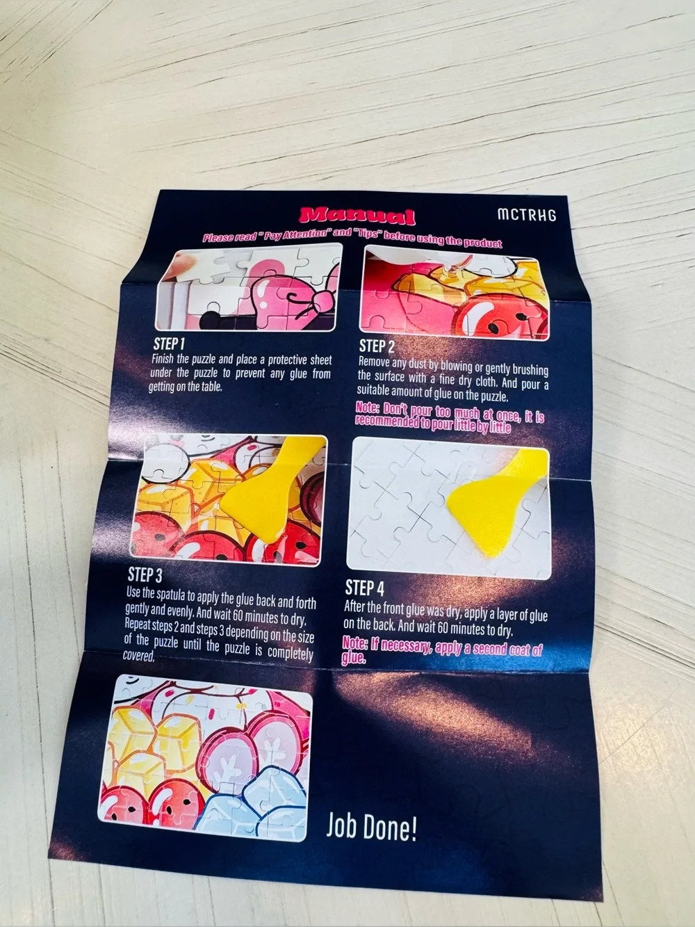 Jigsaw Puzzle Glue 2-Pack w/ Applicators Clear Quick-Dry PVA ~ 350mL Remaining